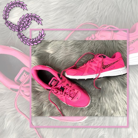 Nike Shoes - Nike Revolution 2 Pink/Black Leopard